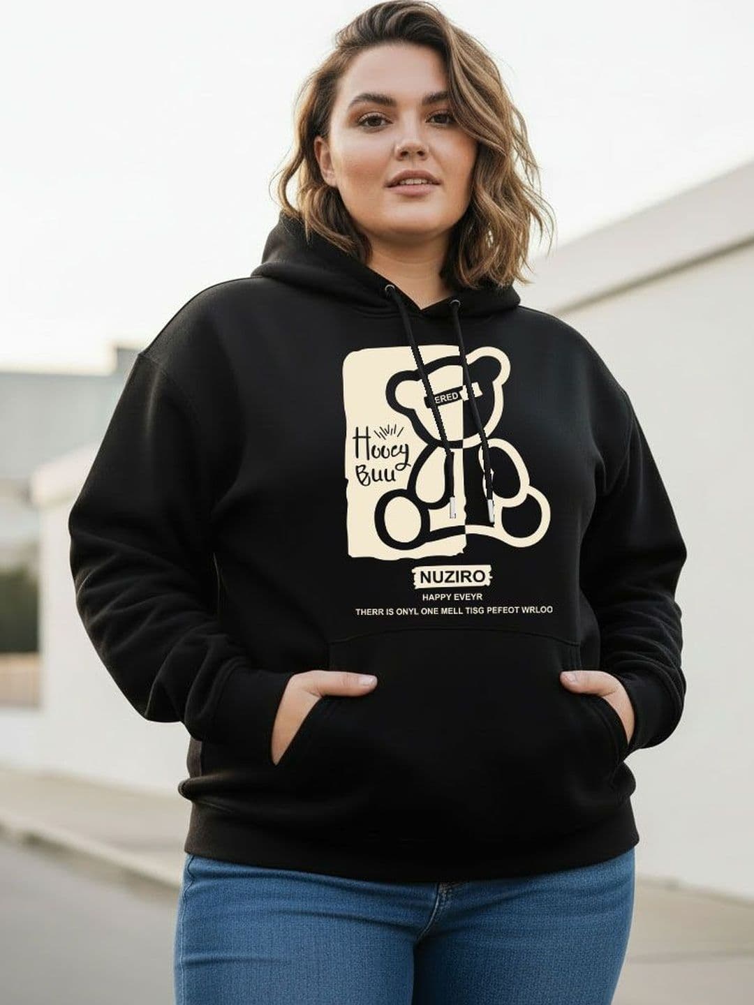 Moda Rapido Graphic Printed Hooded Full Sleeve Sweatshirt - view 1
