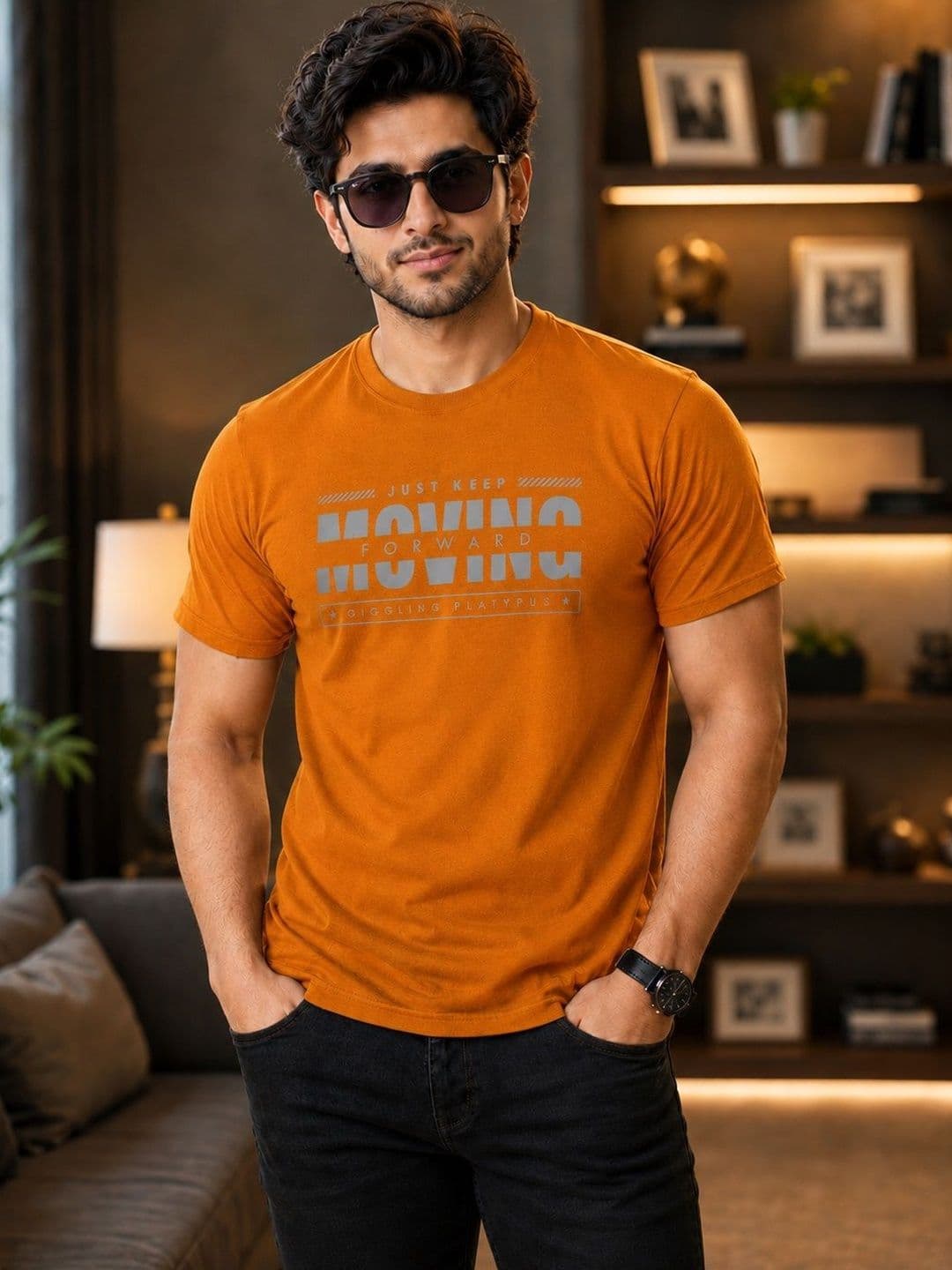 OCCULT Men Typography Printed Pure Cotton T-shirt - view 1