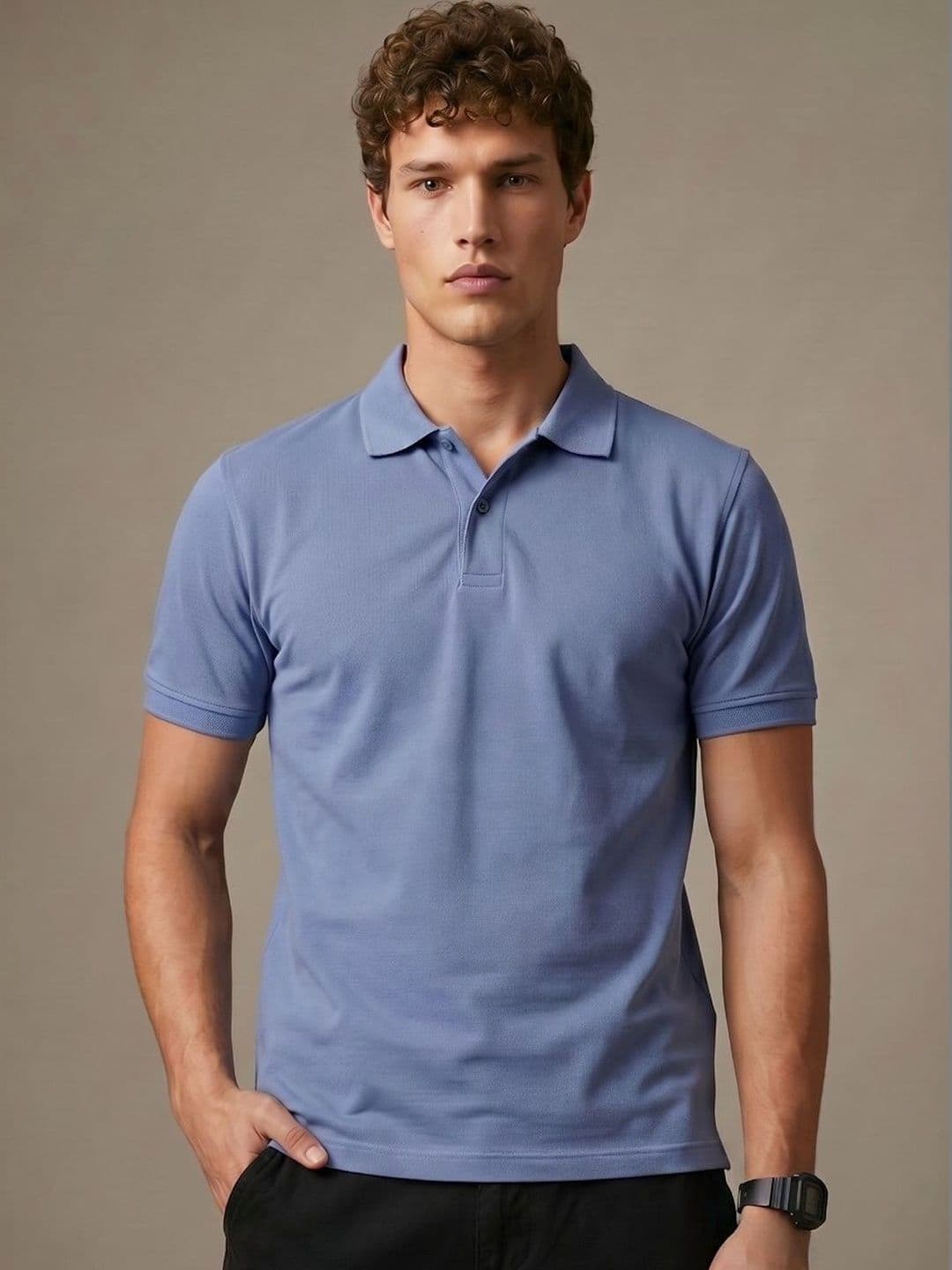 glitchez Men Polo Collar T-shirt - view 1