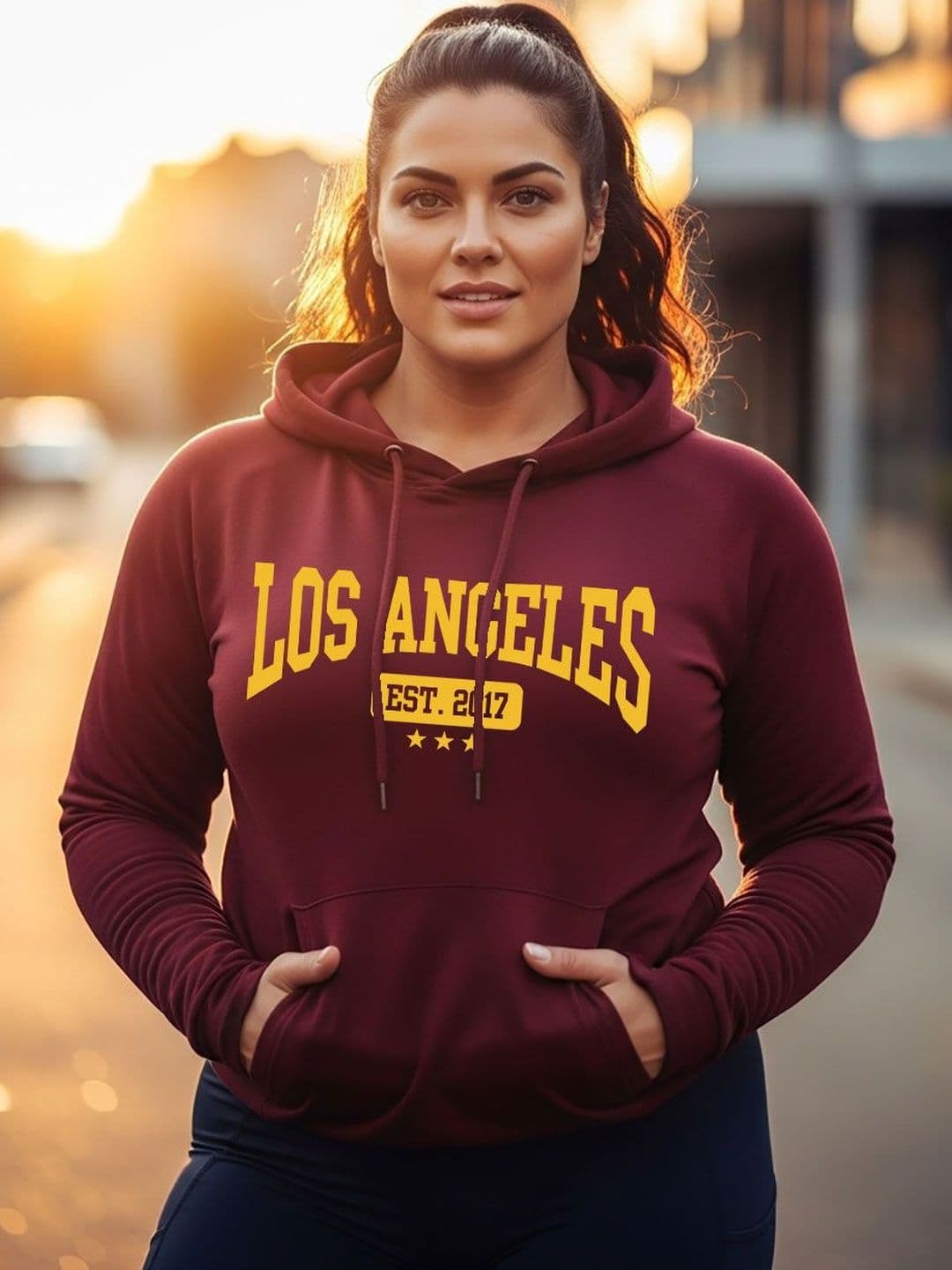 Moda Rapido Women Printed Hooded Sweatshirt - view 1