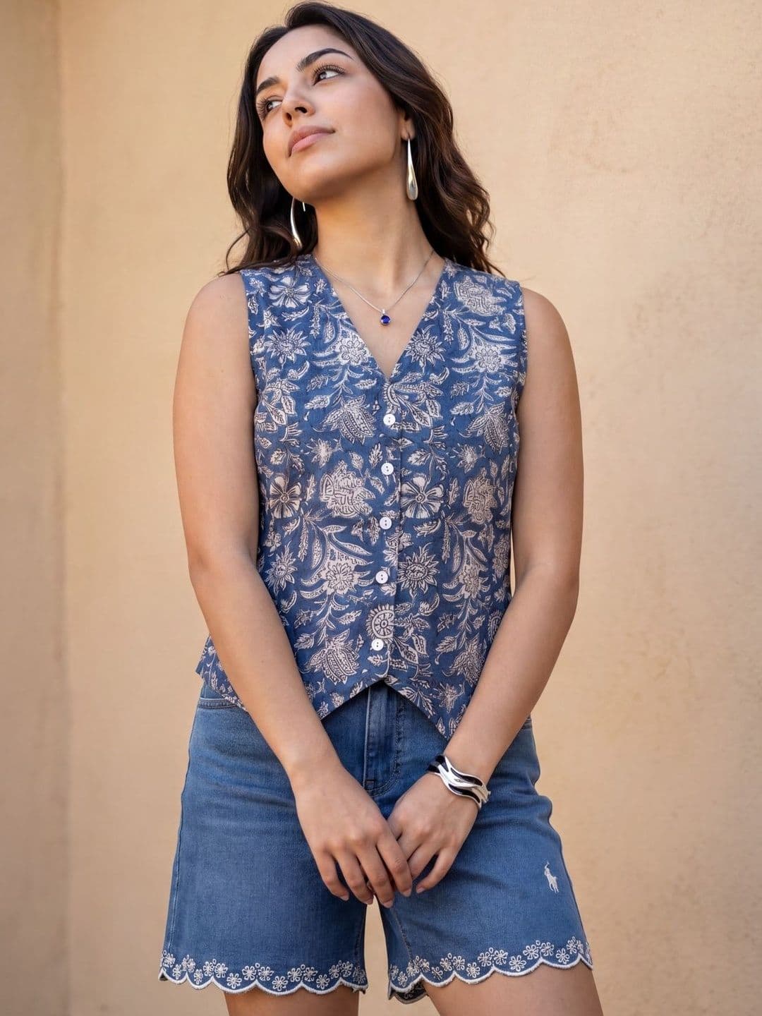 Klotden Floral Print Top - view 1