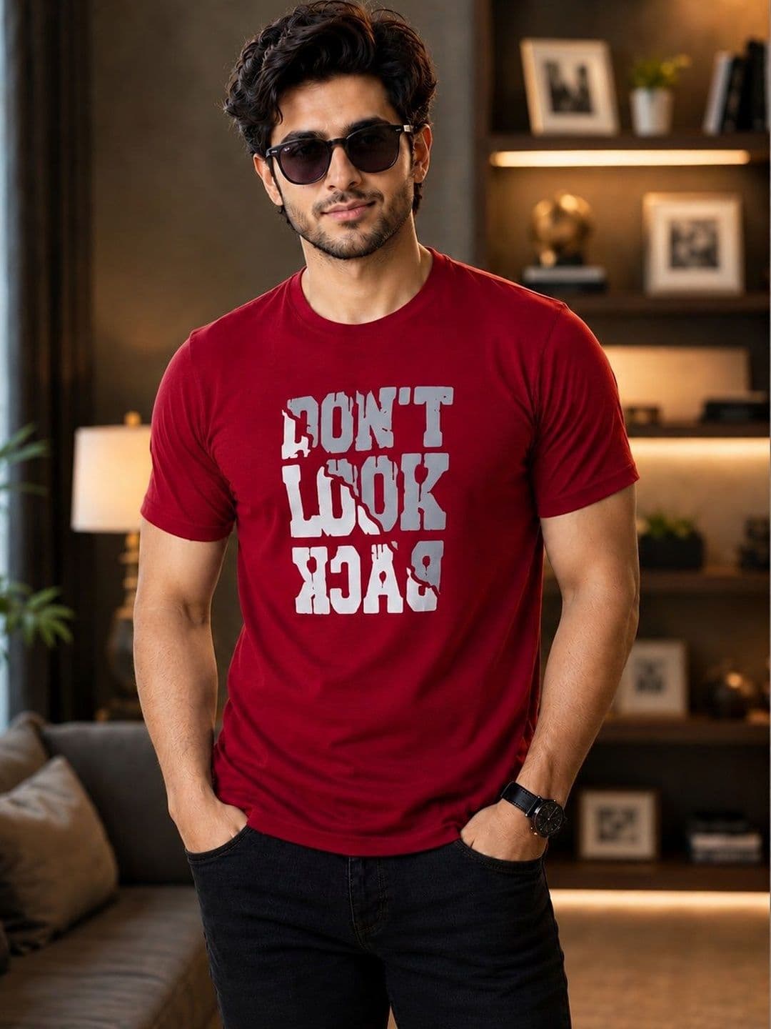 OCCULT Men Typography Printed Pure Cotton T-shirt - view 1