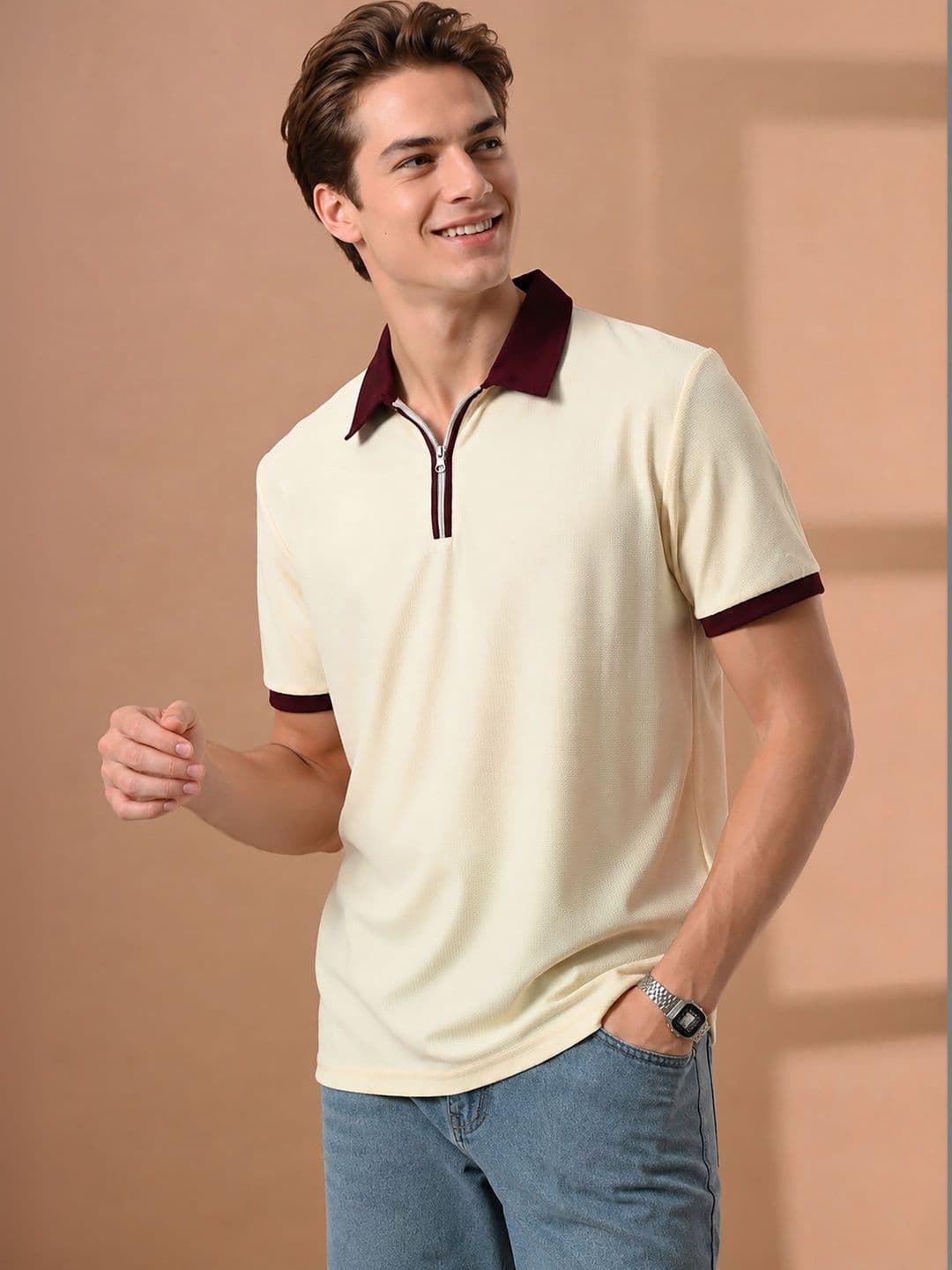 MaverIQ Men Polo Collar T-shirt - view 1