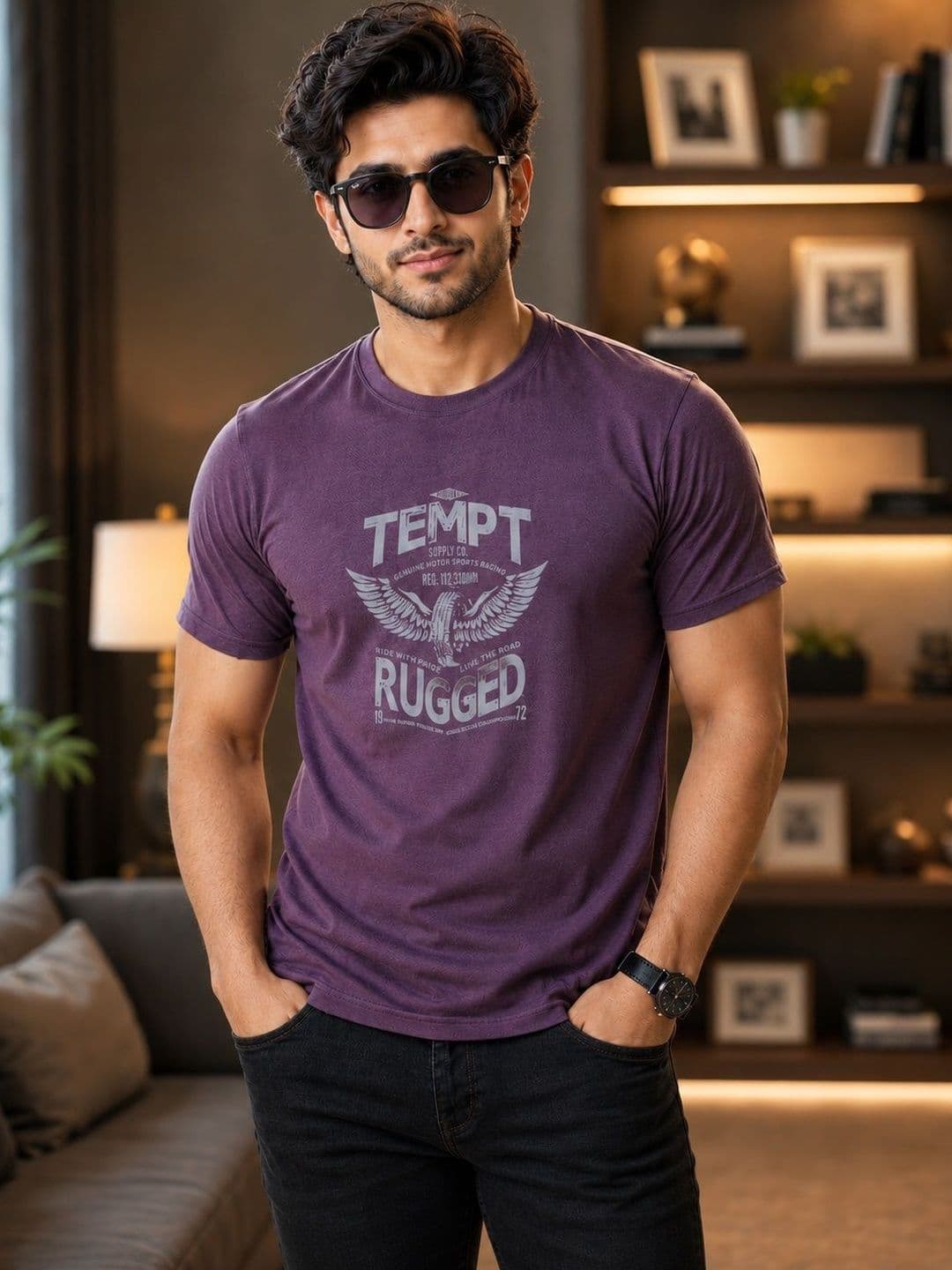 OCCULT Men Printed Pure Cotton T-shirt - view 1