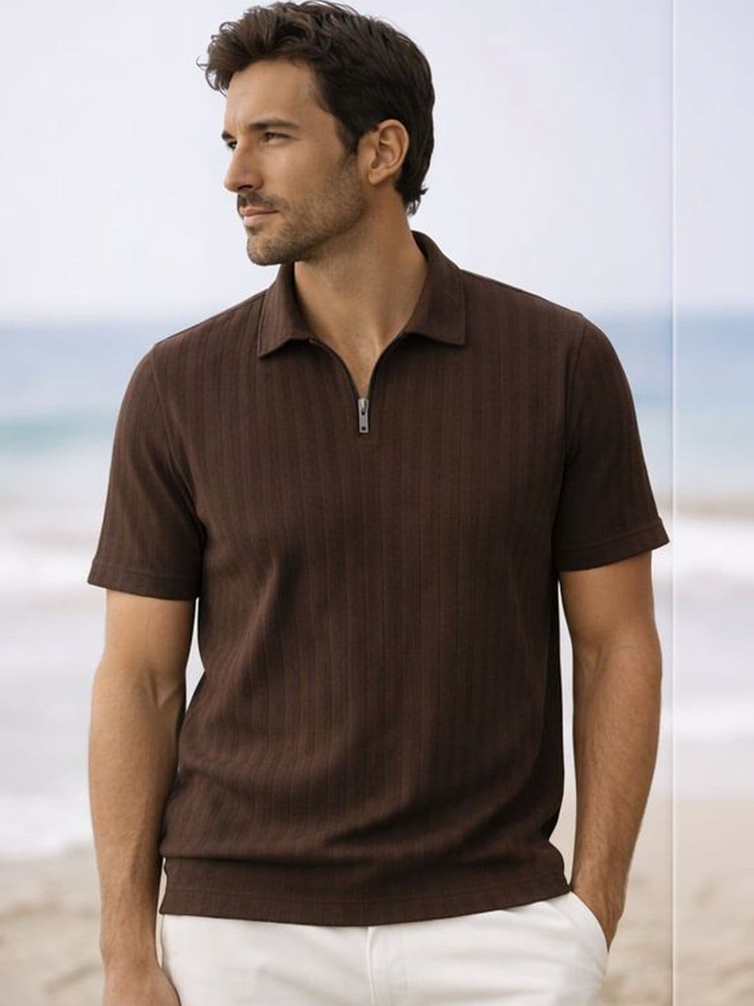 Style Go Men Polo Collar T-shirt - view 1