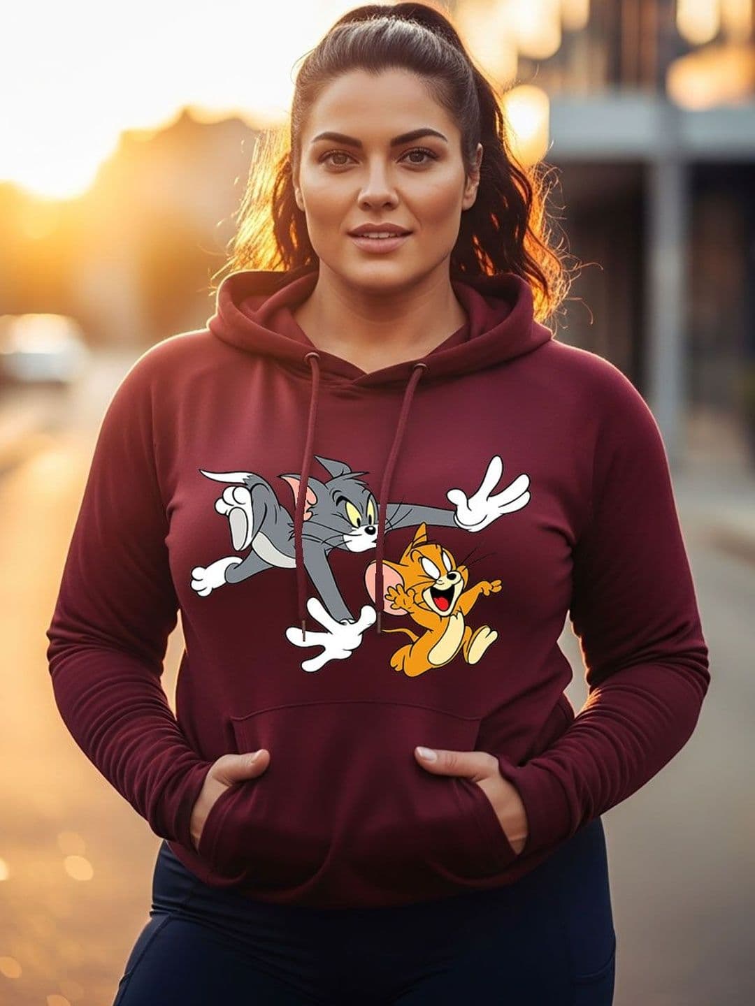 Moda Rapido Graphic Printed Hooded Full Sleeve Sweatshirt - view 1