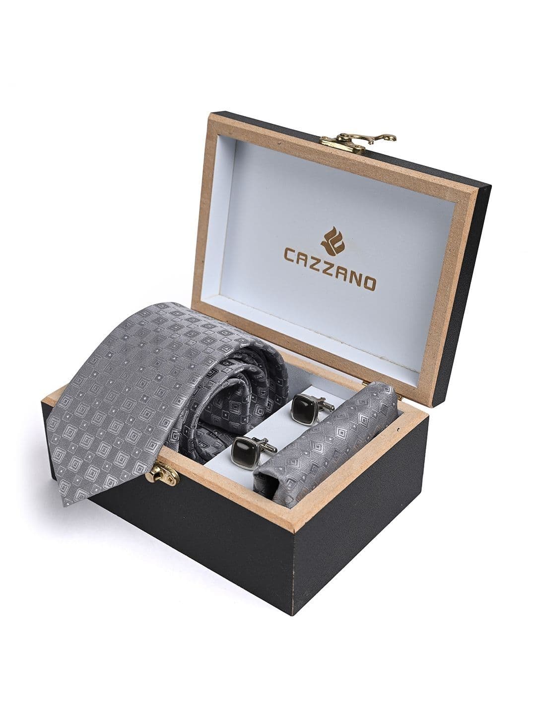 Cazzano Printed Ties & Cufflinks - view 1