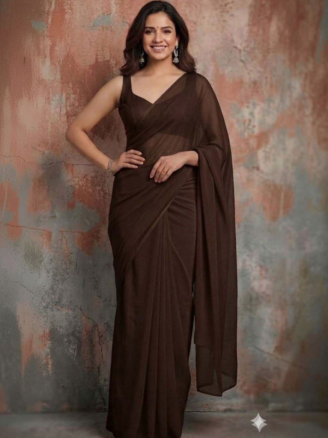Moda Rapido Poly Georgette Saree - view 1