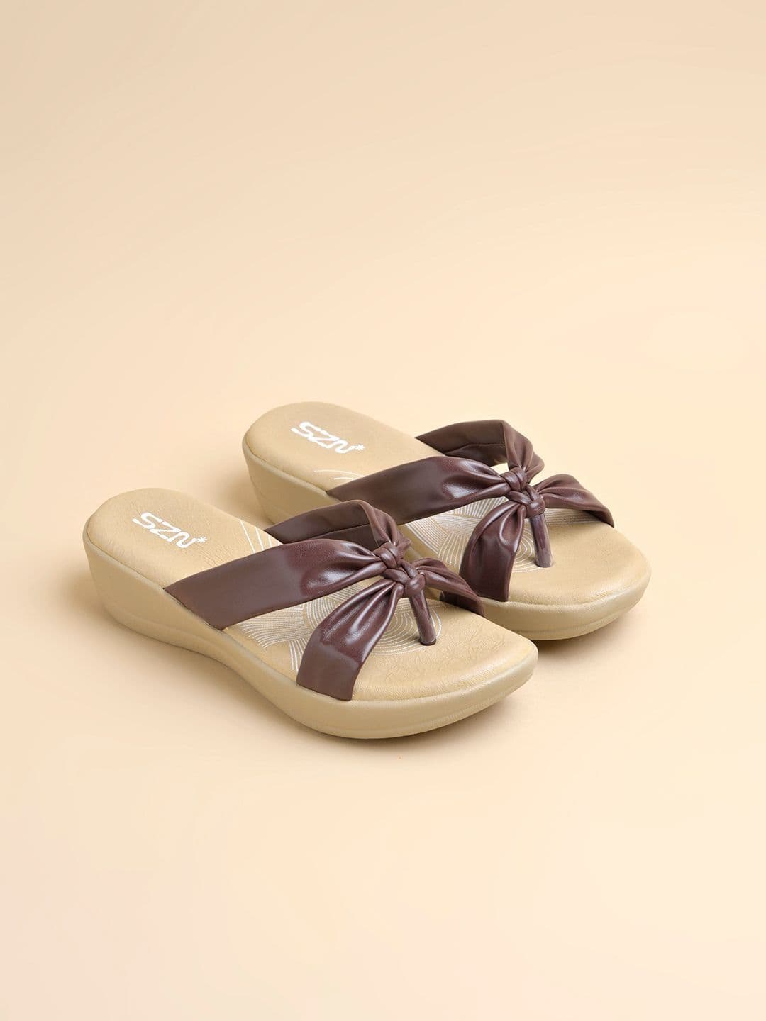 SZN Wedge Sandals with Bows - view 1