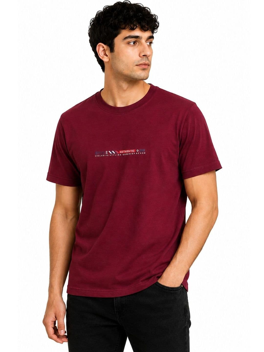 AXYS Men Typography Printed T-shirt - view 1
