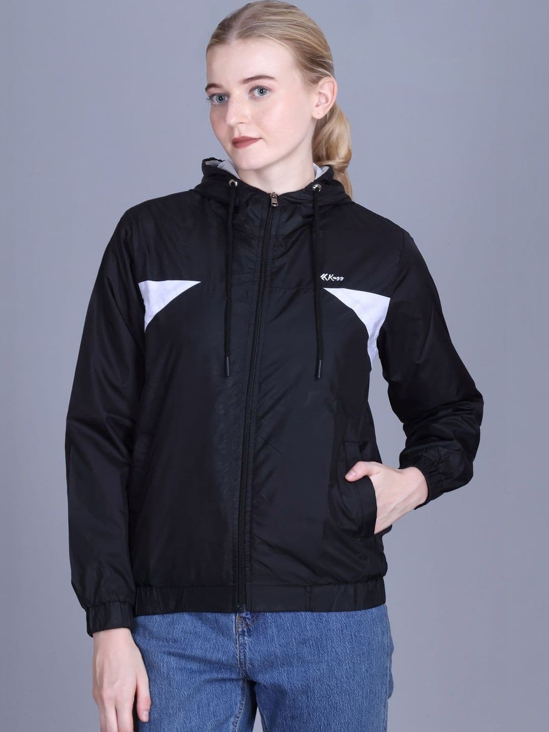 SHAKTIAURA Women Colourblocked Lightweight Outdoor Woven Jacket - view 1