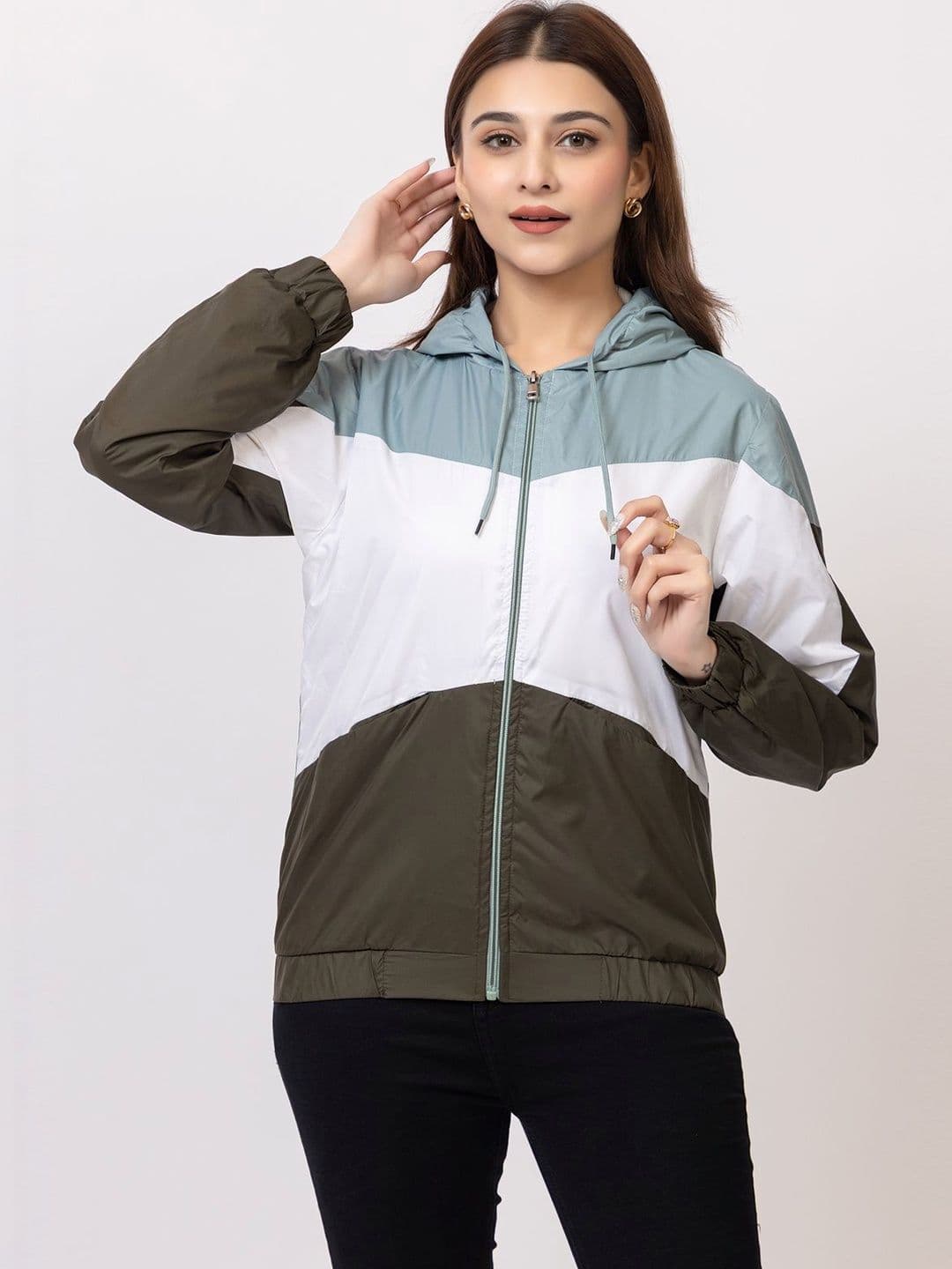 SHAKTIAURA Women Colourblocked Lightweight Sporty Jacket - view 1