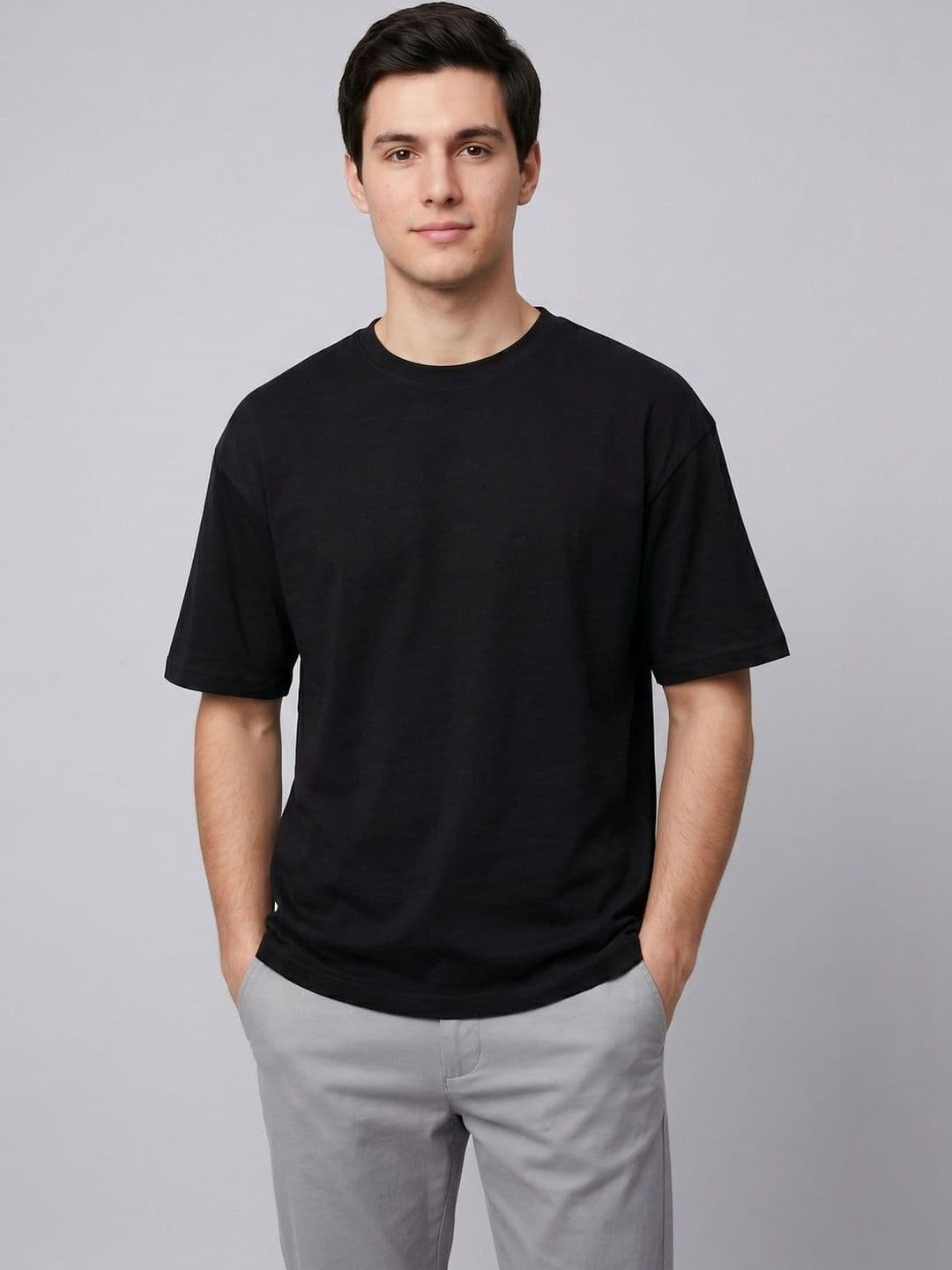 SZN Men Drop-Shoulder Sleeves Anti Odour T-shirt - view 1