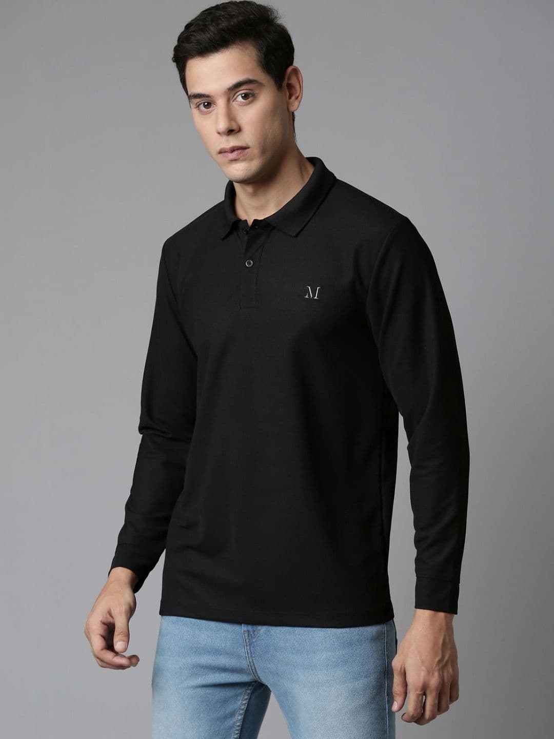 MAXZONE Men Brand Logo Polo Collar T-shirt - view 1