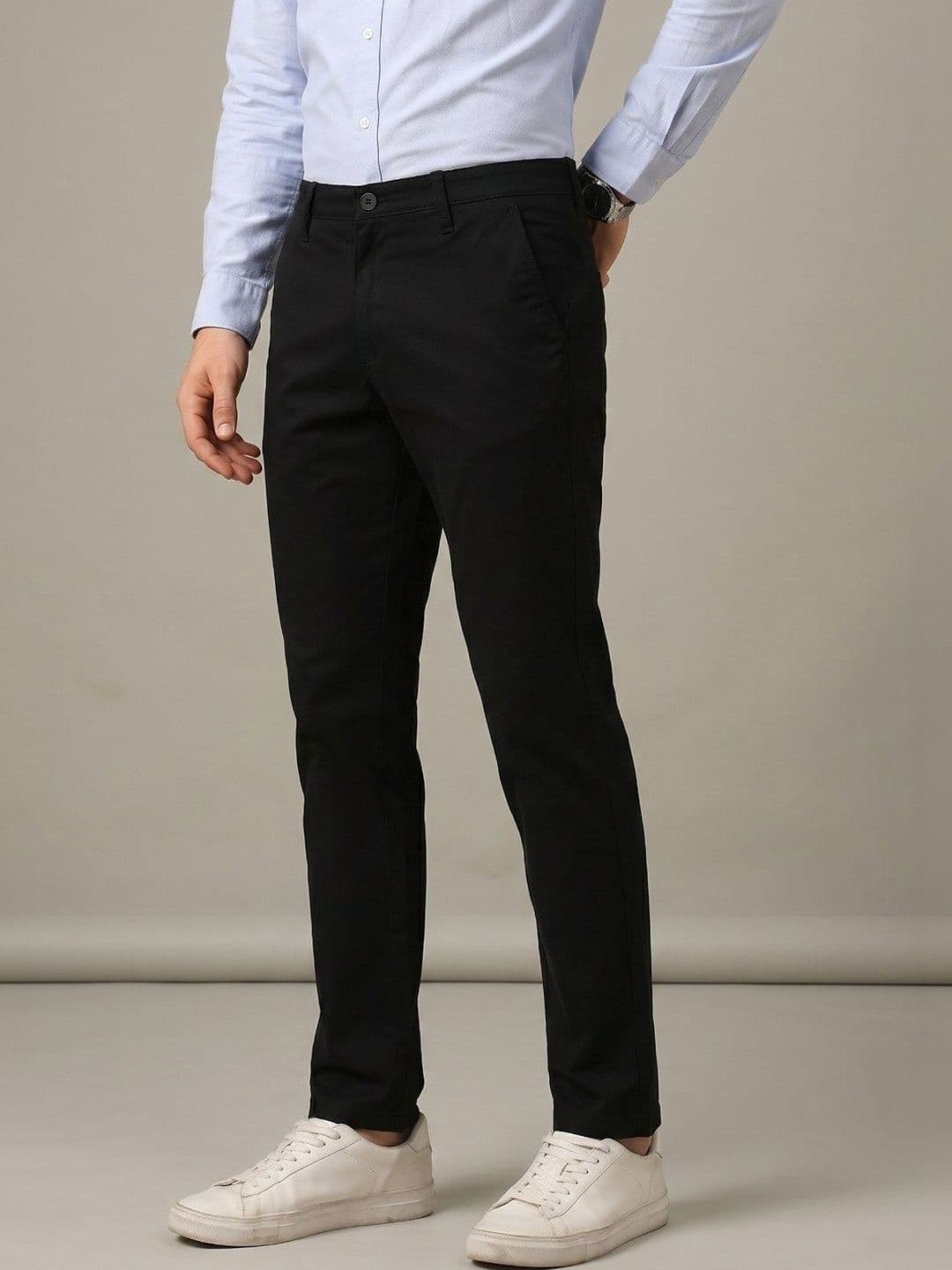 glitchez Men Slim Fit Chinos Trousers - view 1
