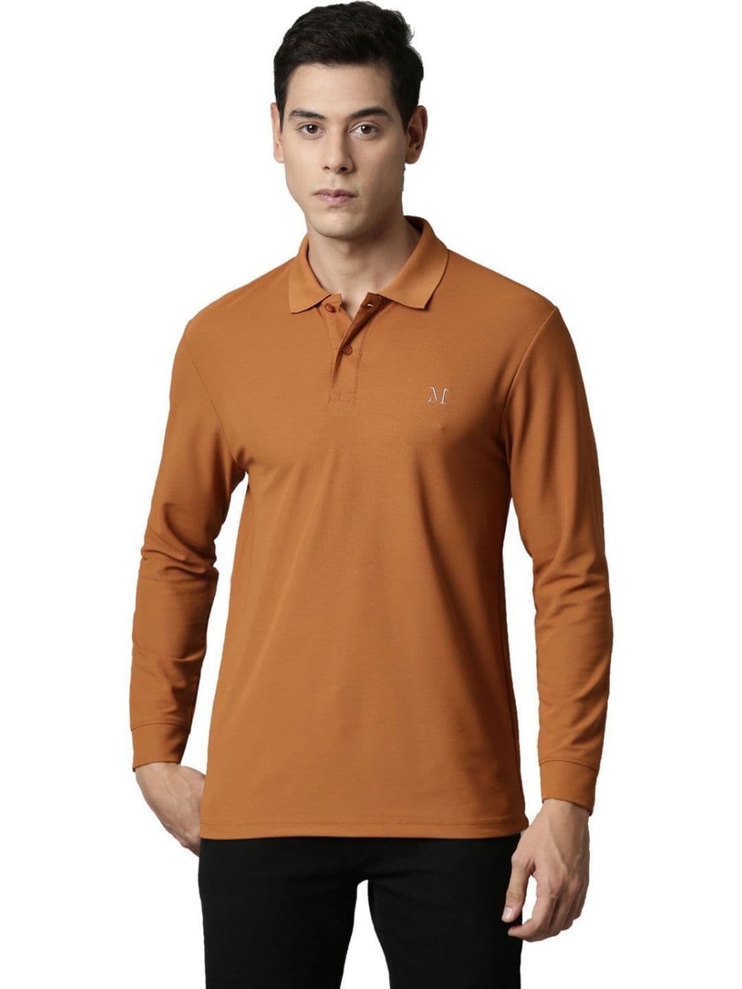 MAXZONE Men Brand Logo Polo Collar T-shirt - view 1