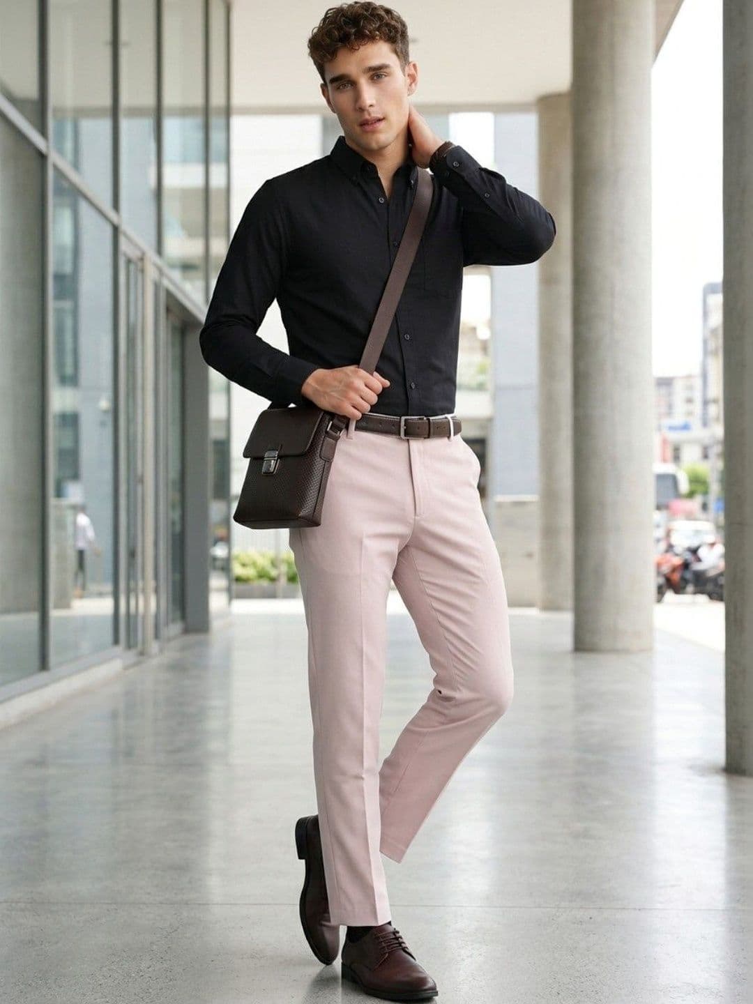 glitchez Men Slim Fit Trousers - view 1