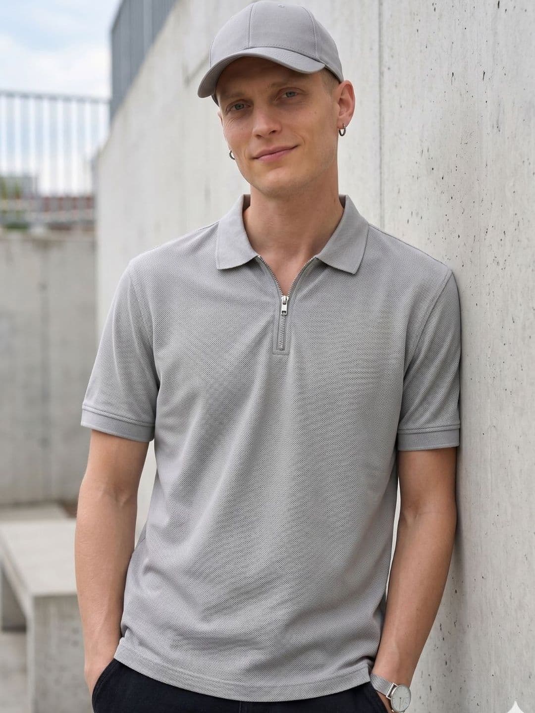 YONGE Men Polo Collar T-shirt - view 1