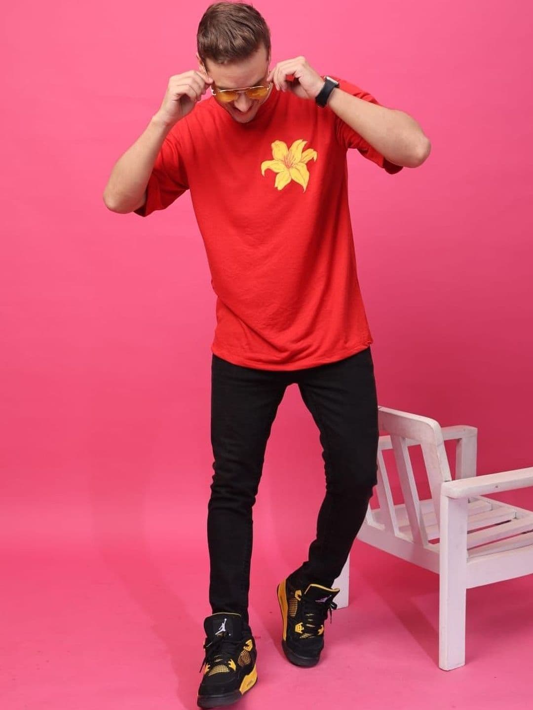Flirty Soul Men Floral Printed T-shirt - view 1