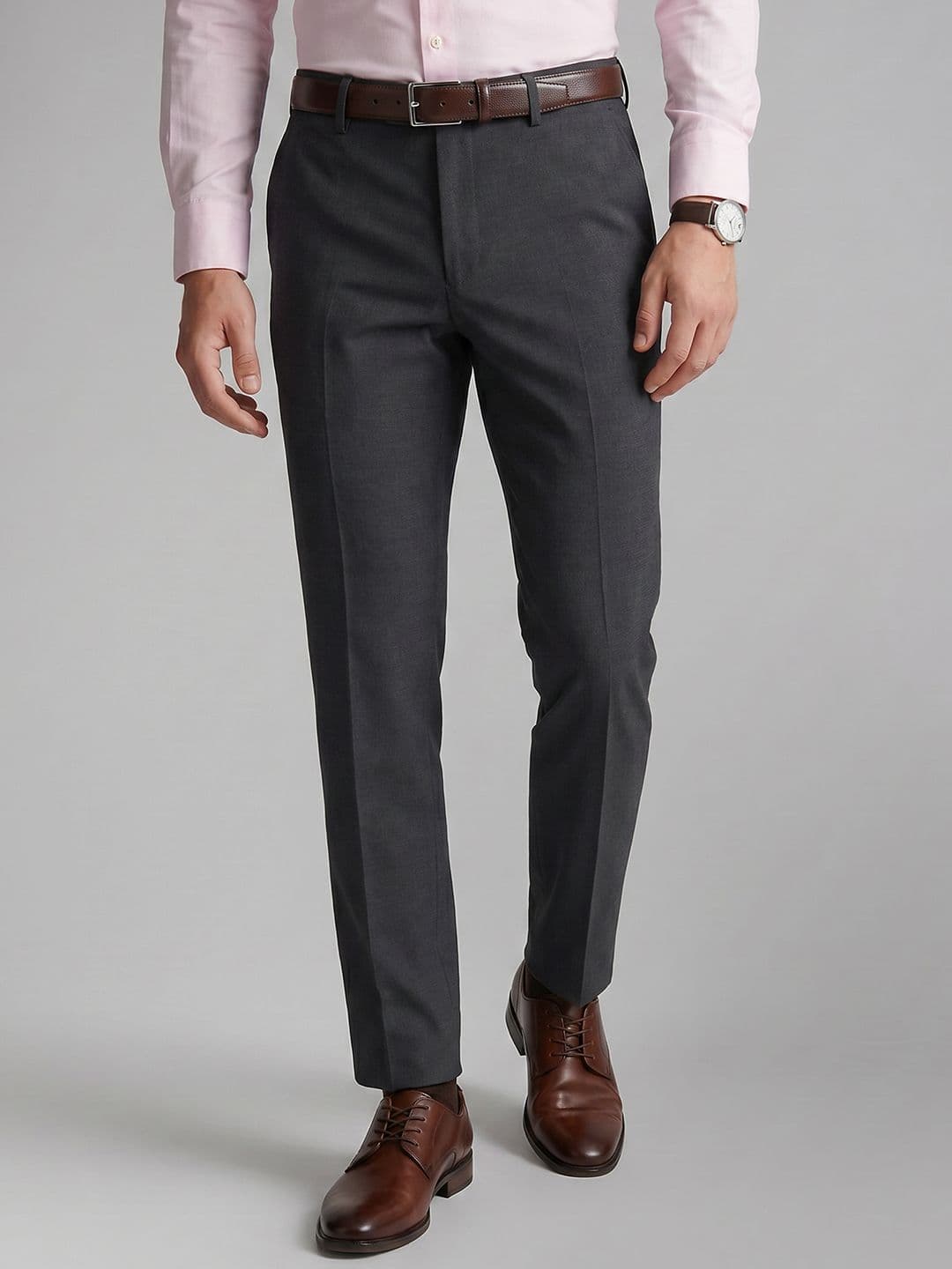 Van Heusen Men Slim Fit Formal Trousers - view 1