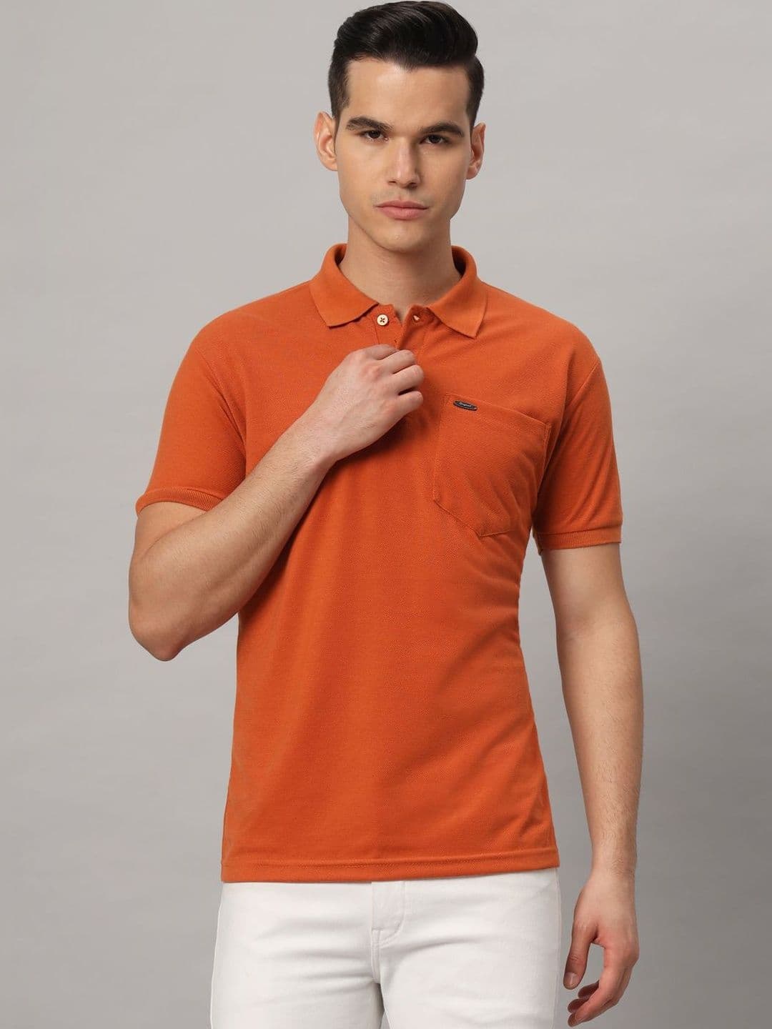 Resilience Men Polo Collar Dri-FIT Pockets Slim Fit T-shirt - view 1