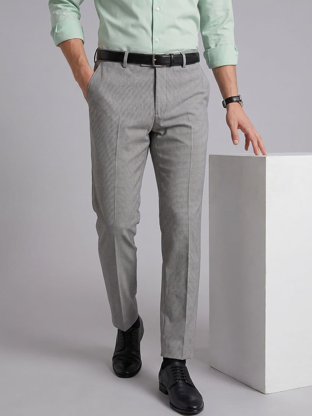 Arrow Men Tapered Fit Formal Trouser - view 1