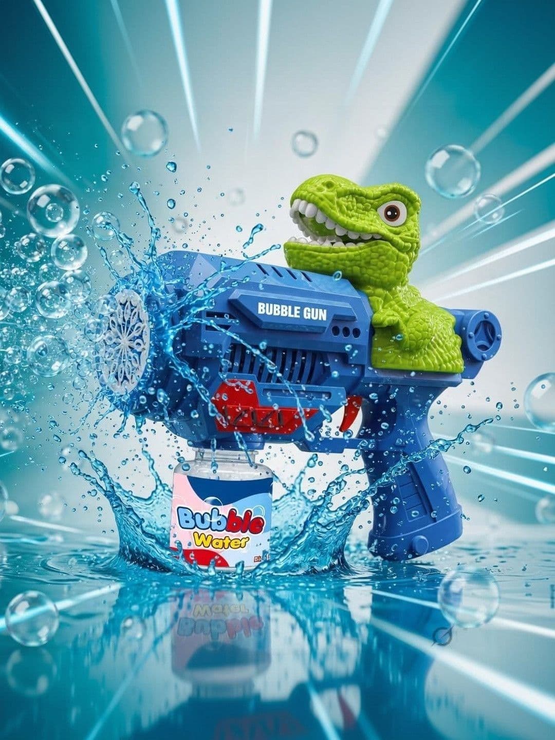 KING TOYZ KINGTOYZ Rechargeable Bubble Gun with 100ML Bubble Solution - view 1