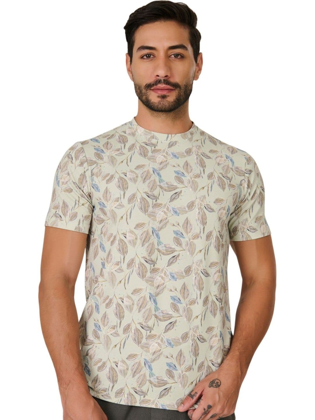 Plugin Men Floral Printed T-shirt - view 1