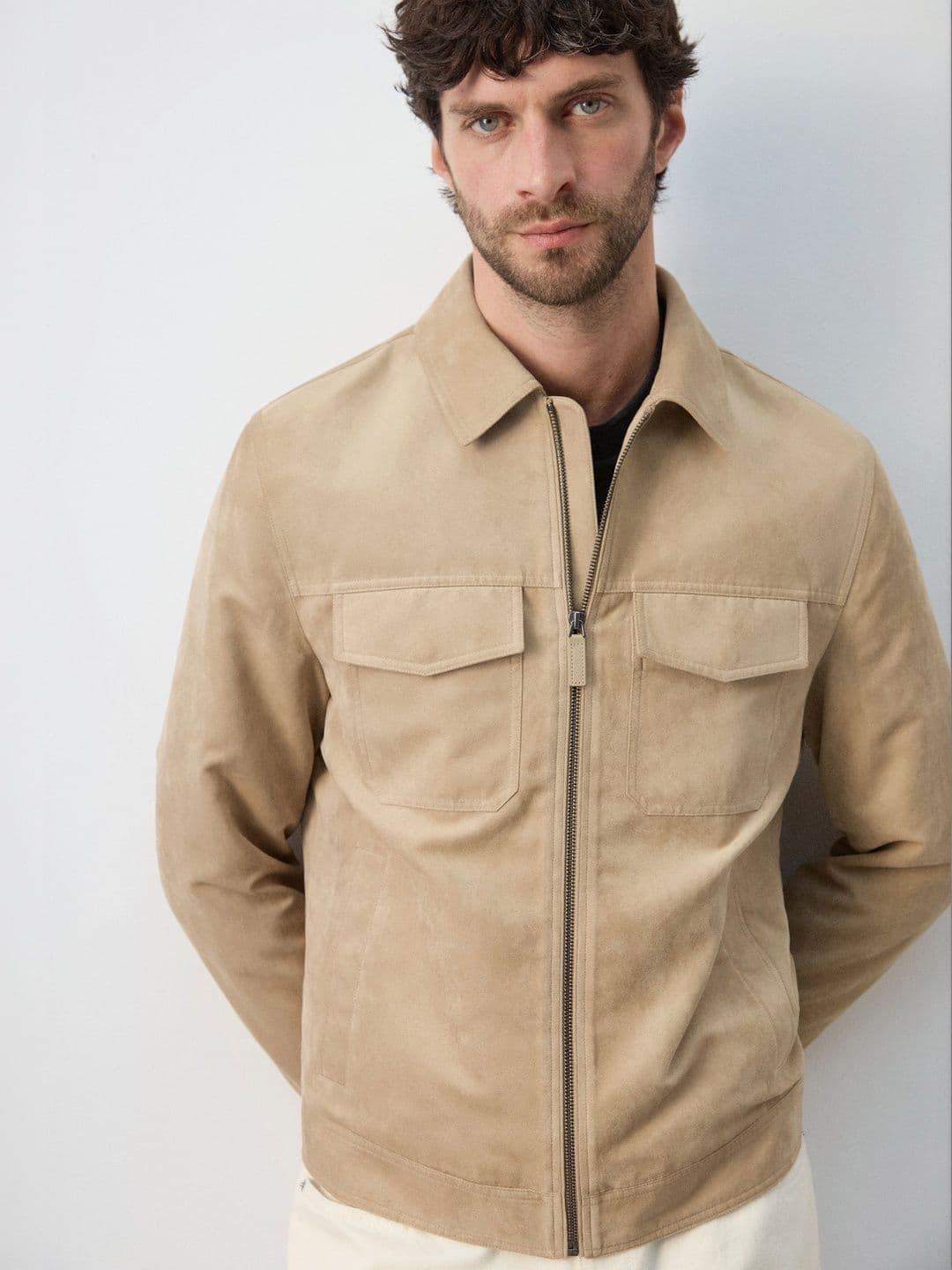 MANGO MAN Men Spread Collar Tailored Jacket - view 1