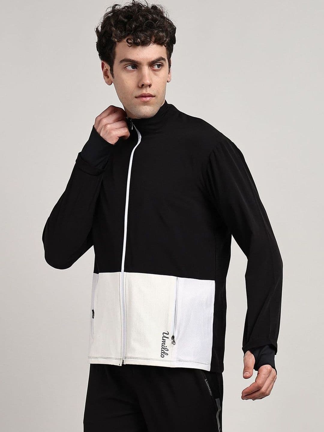 UMILDO Men Colourblocked Lightweight Training or Gym Sporty Jacket - view 1
