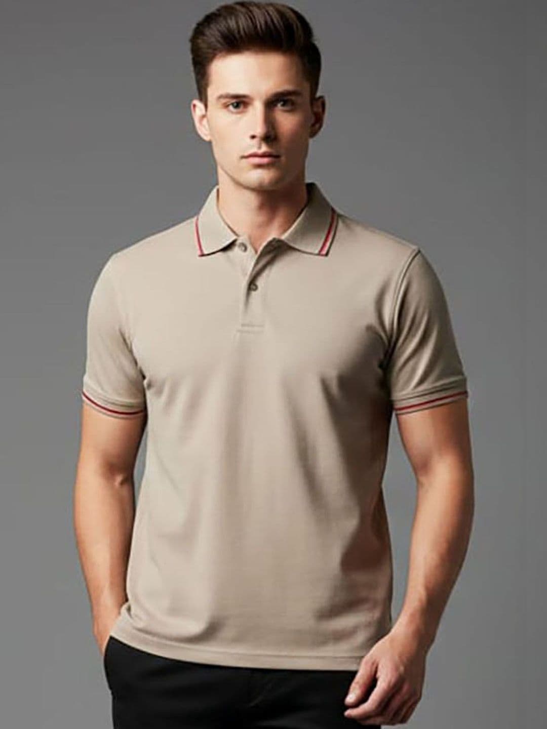HERE&NOW Men Polo Collar T-shirt - view 1