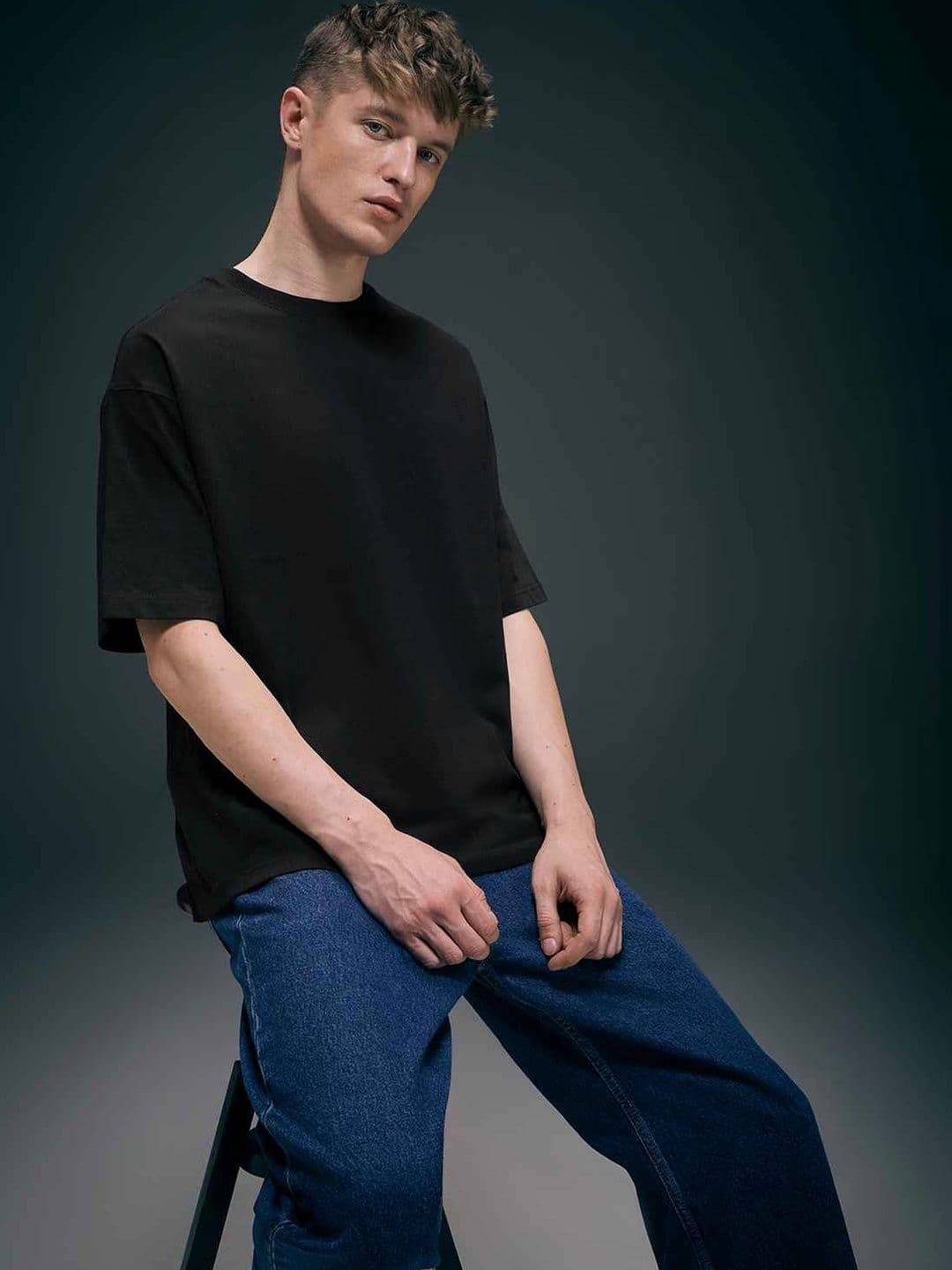 MAXZONE Men Drop-Shoulder Sleeves T-shirt - view 1