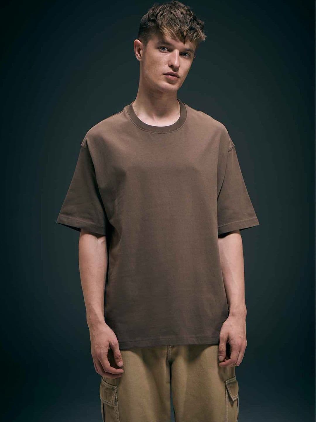 MAXZONE Men Drop-Shoulder Sleeves T-shirt - view 1