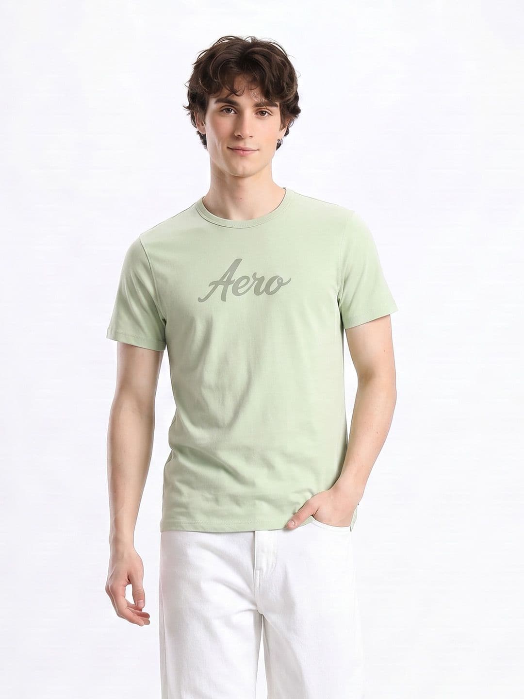Aeropostale Brand Logo Printed Pure Cotton T-shirt - view 1