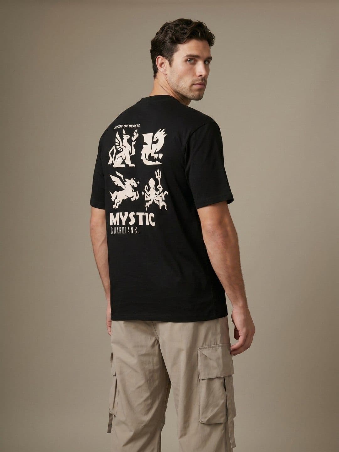 glitchez Graphic Printed Relaxed Fit T-shirt - view 1