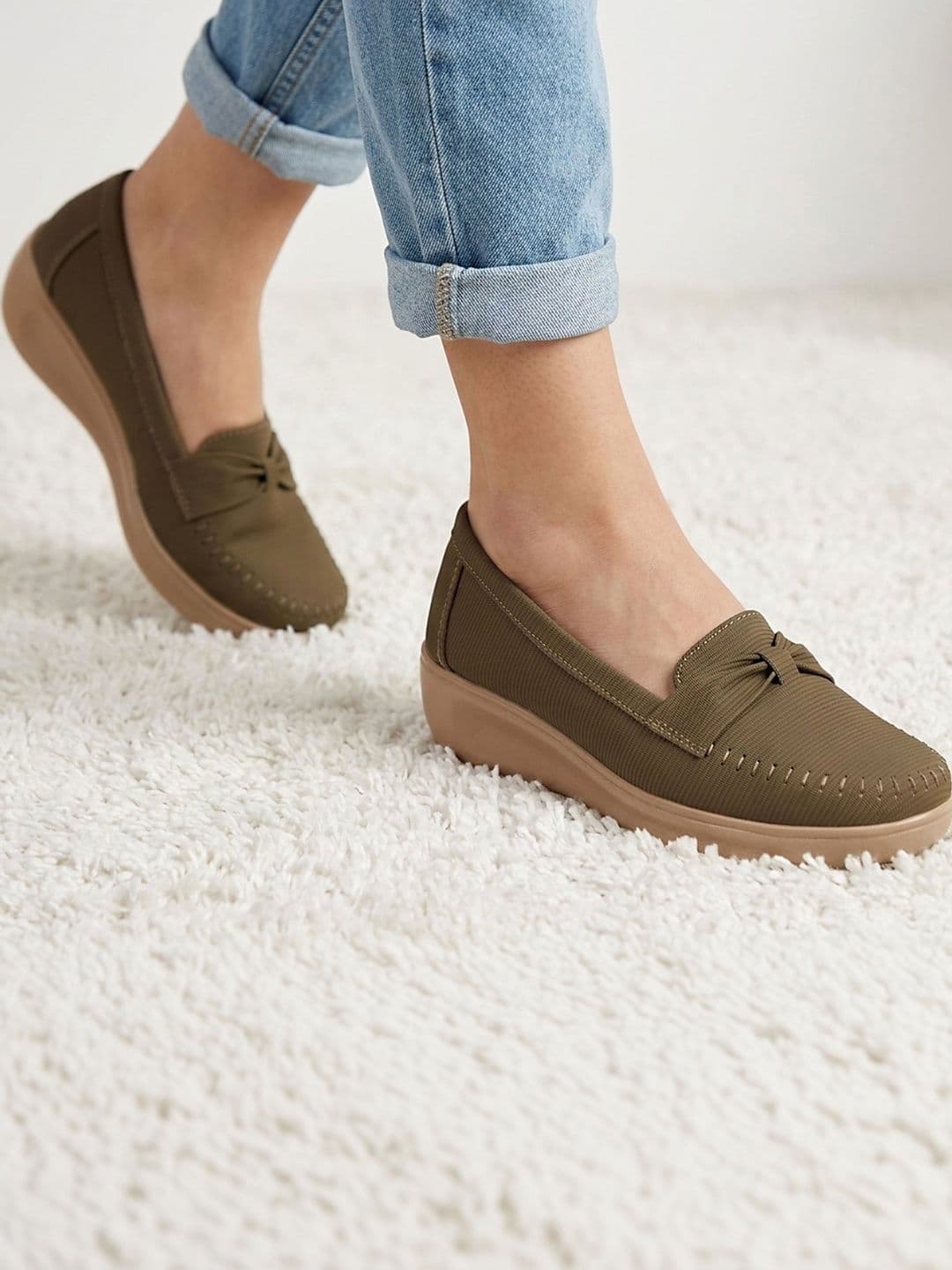 DressBerry Women Textured Loafers - view 1