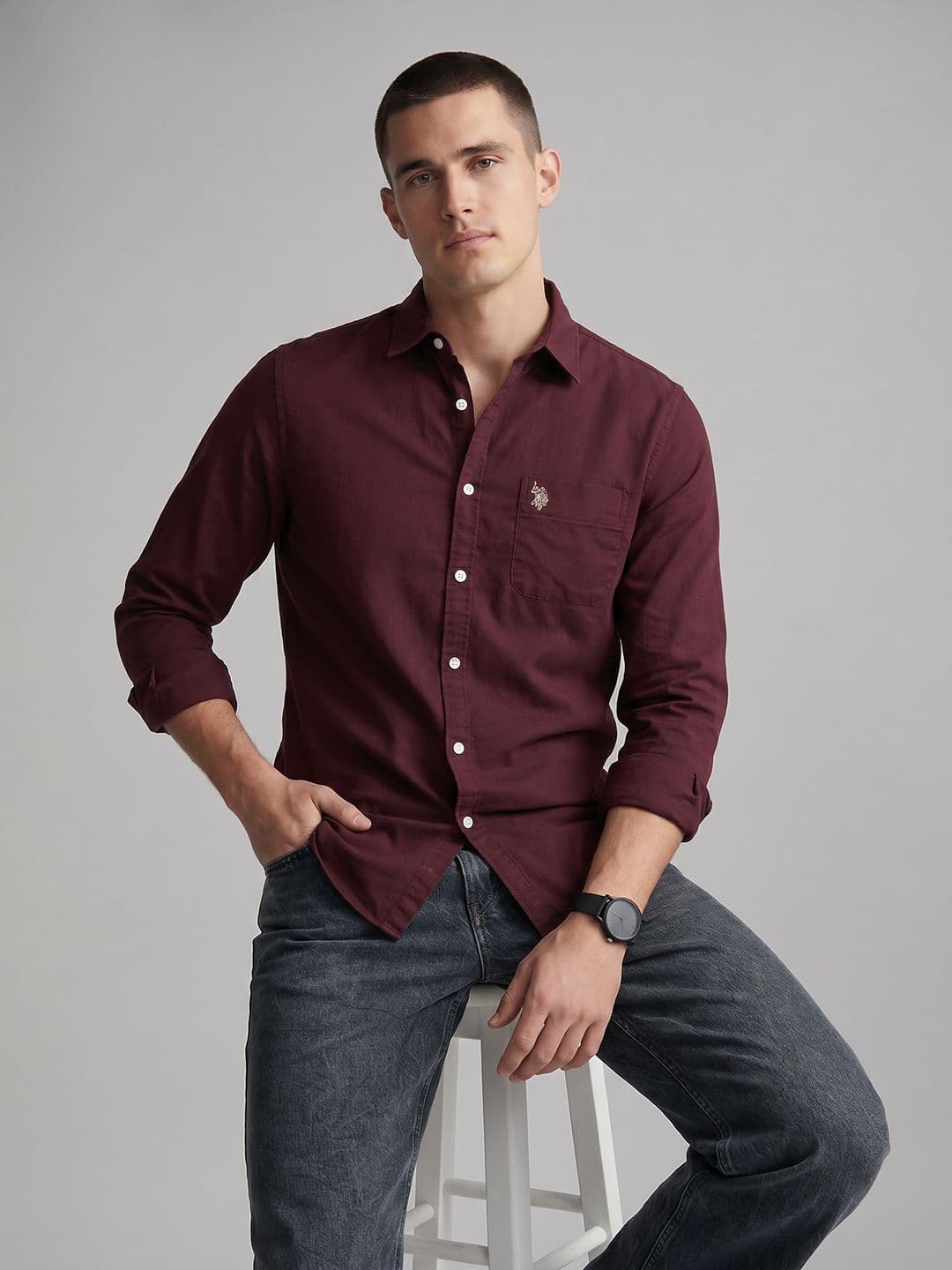 U.S. Polo Assn. Denim Co. Pure Cotton Casual Shirt - view 1