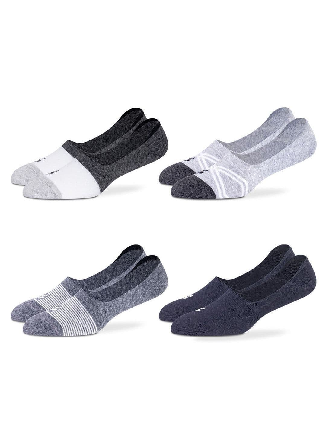 Supersox Man Pack of 4 Multicolor Low Cut No Show Breathable Cotton Loafer Socks - view 1