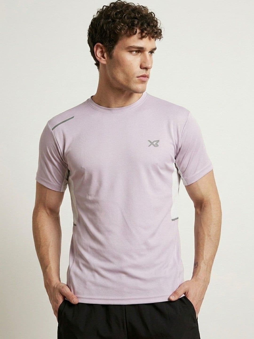 CROSS BENCH Men Brand Logo Colourblocked Pockets T-shirt - view 1