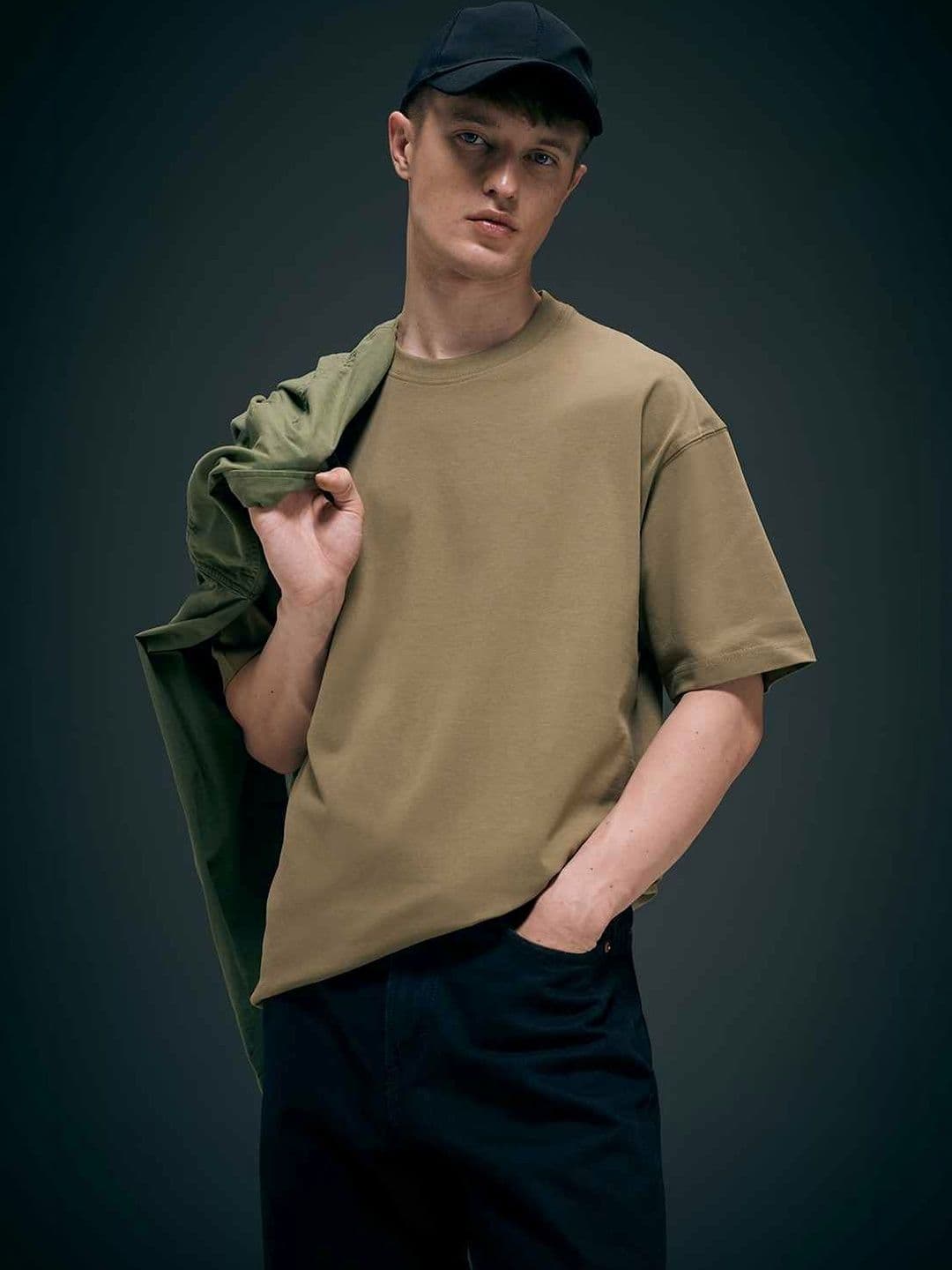 MAXZONE Men Drop-Shoulder Sleeves T-shirt - view 1