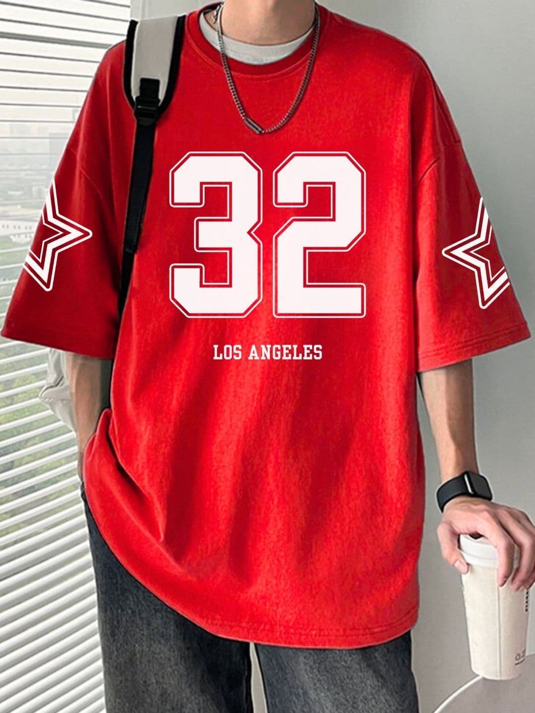 LazyGreg Men Oversized Graphic T-shirt - view 1