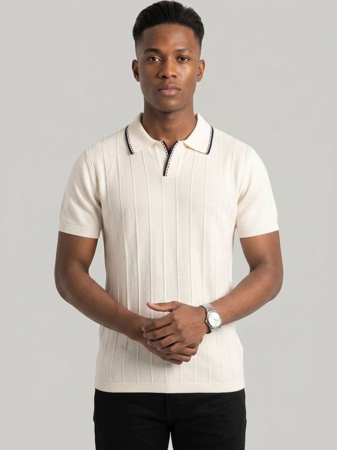 ULUPZ Men Polo Collar T-shirt - view 1