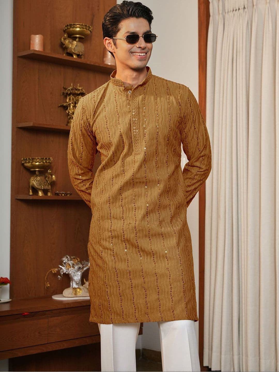 Anouk Men Embroidered Kurta - view 1