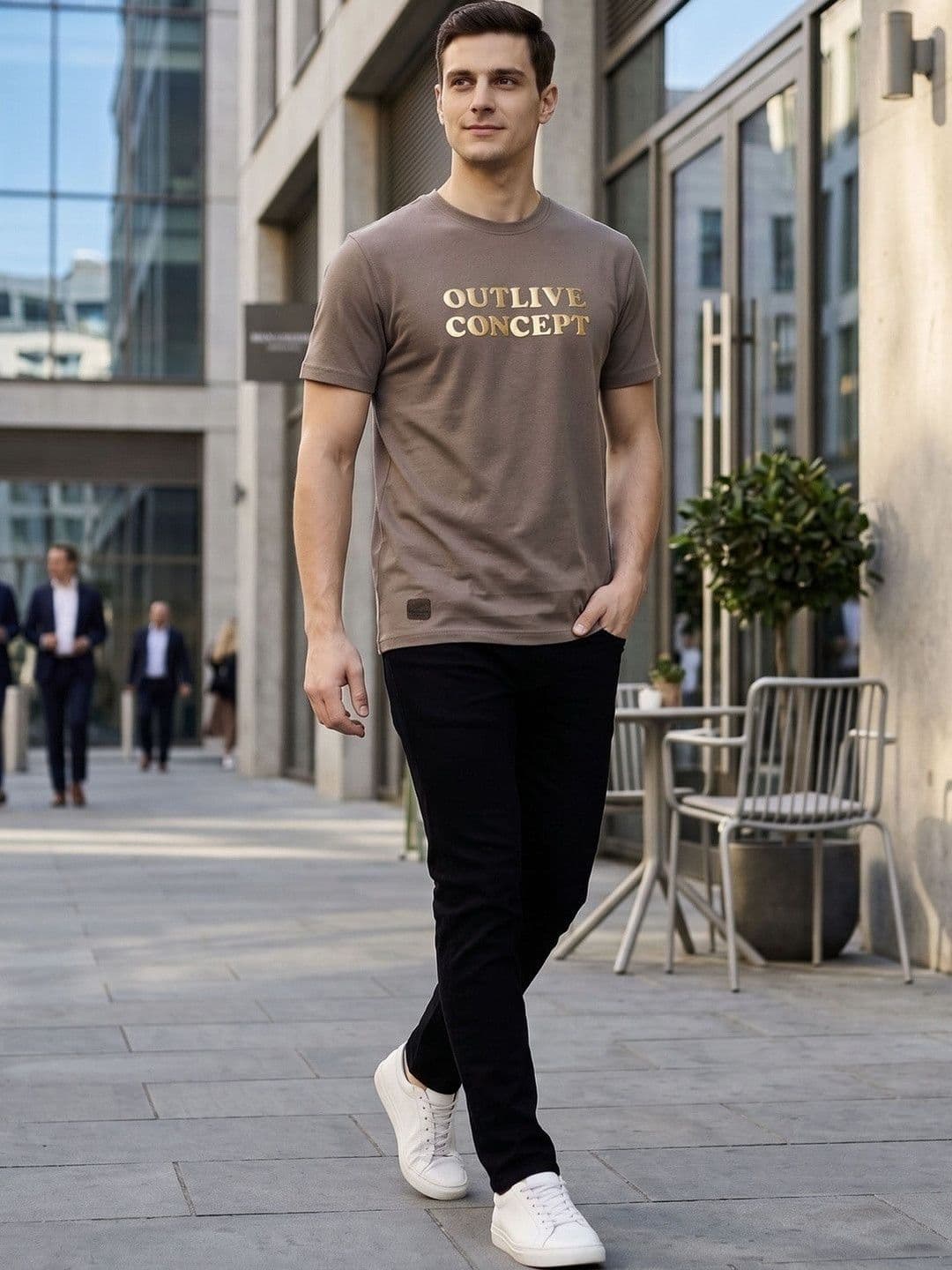 Mast & Harbour Men Typography Printed T-shirt - view 1