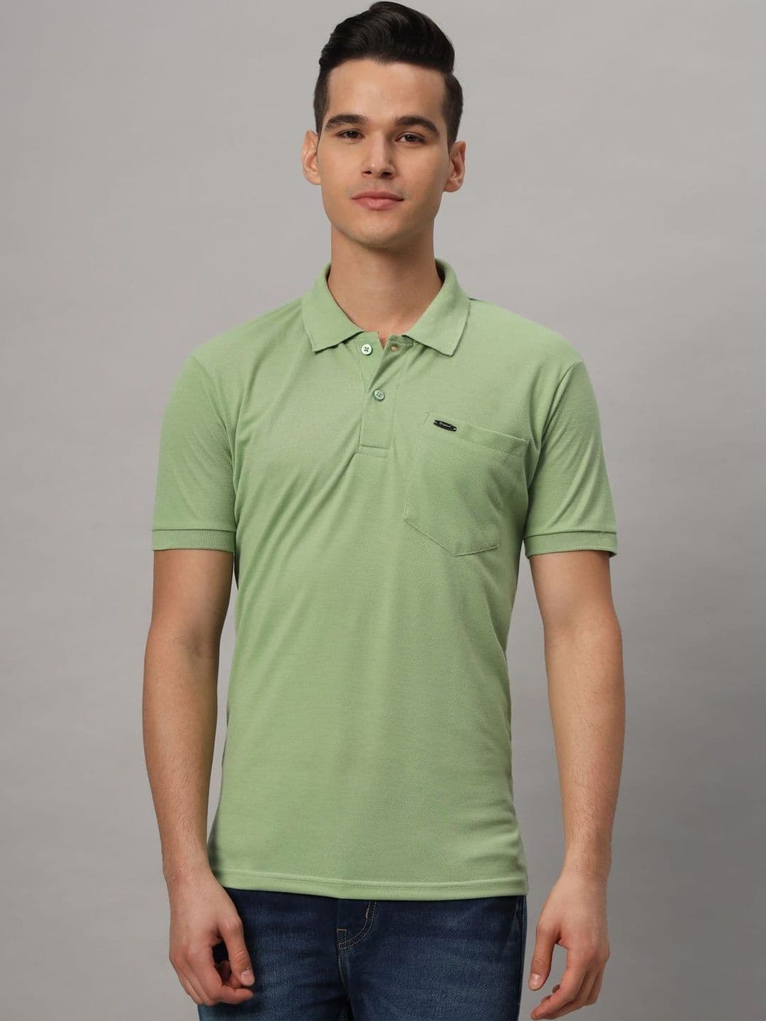 Resilience Men Polo Collar Dri-FIT Pockets Slim Fit T-shirt - view 1