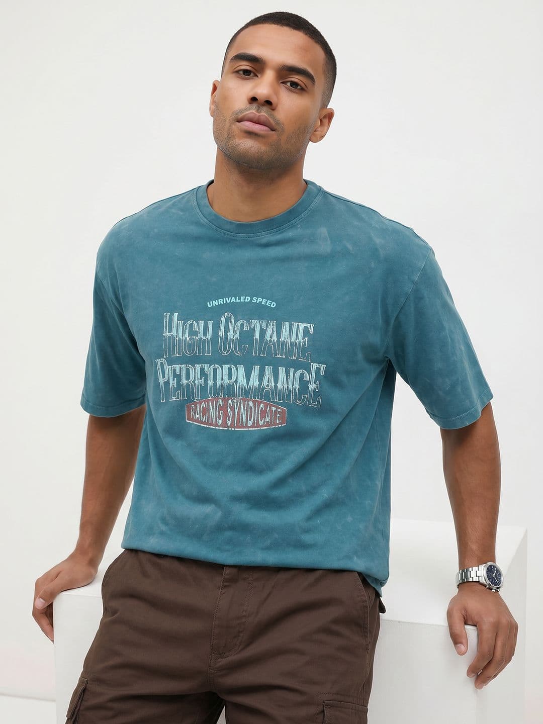 The Roadster Life Co. Typography Printed T-Shirt - view 1