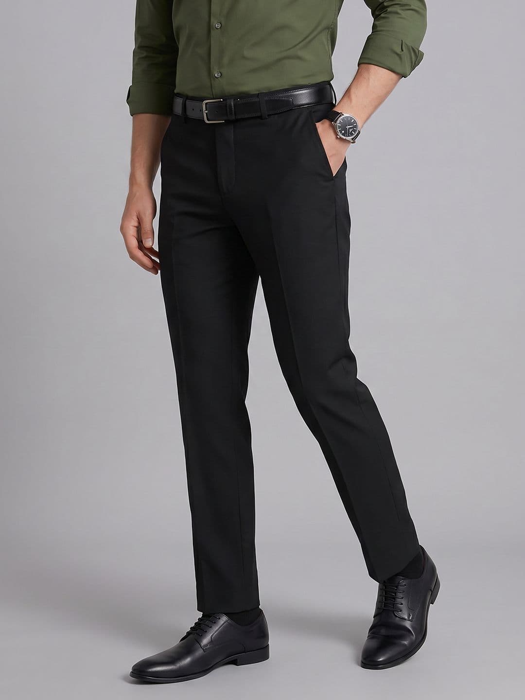 Arrow Mid-Rise Cotton Formal Trousers - view 1