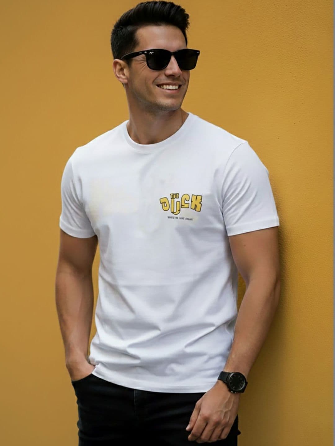 HERE&NOW Men Typography Printed T-shirt - view 1