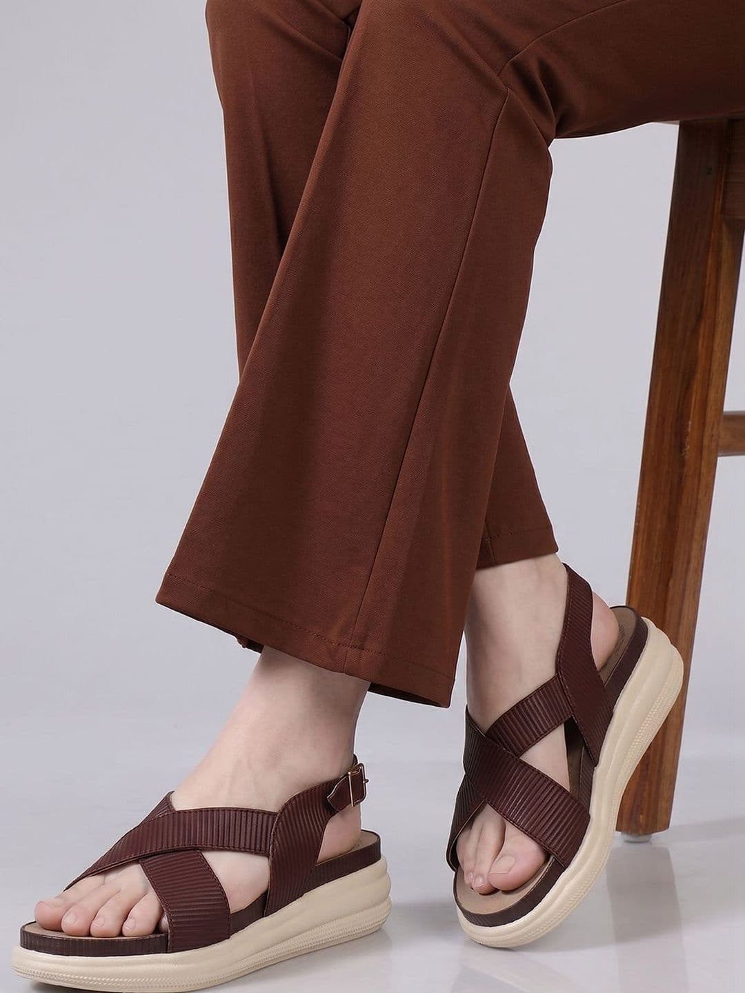 SIRDENILL Women Open Toe Flats - view 1