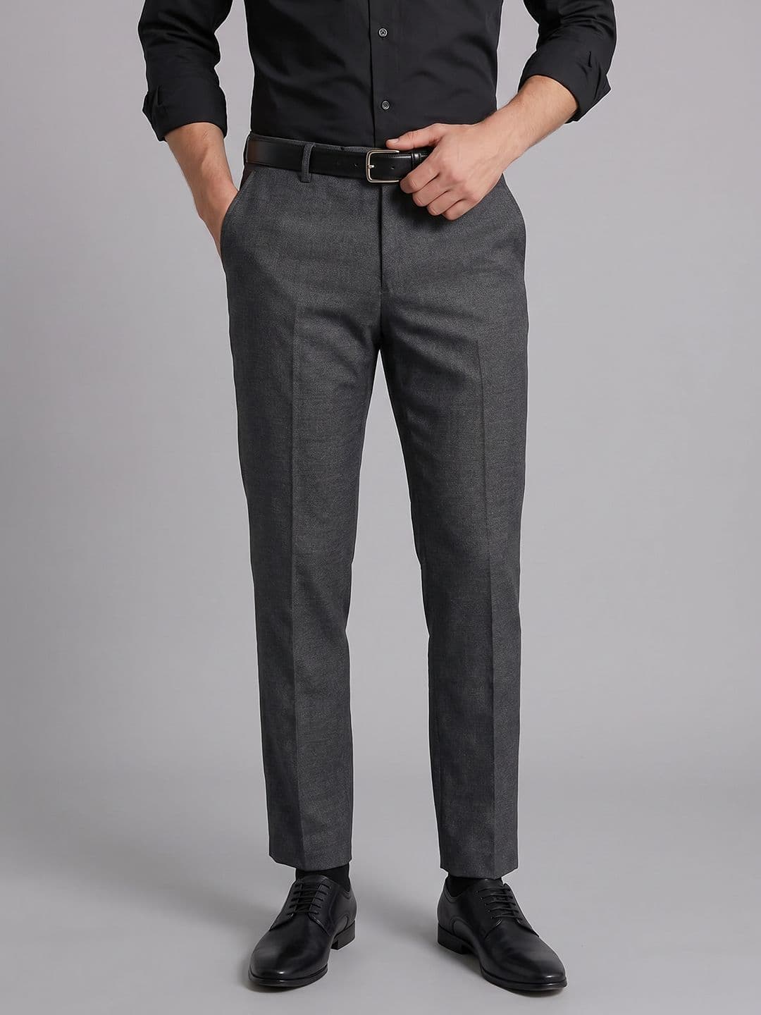 Arrow Mid-Rise Cotton Formal Trousers - view 1